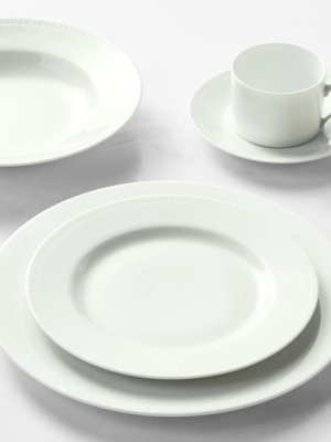 Apilco Beaded Hemstitch Porcelain Dinnerware Sets