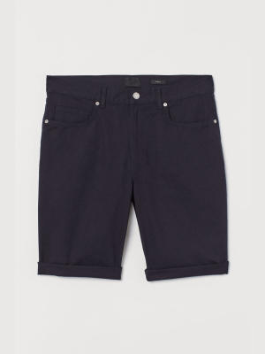 Slim Fit Twill Shorts