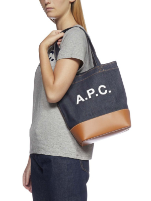 A.p.c Axelle Two-tone Tote Bag