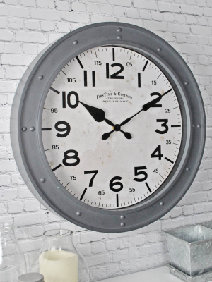 18" Donovan Wall Clock Gray - Firstime & Co.