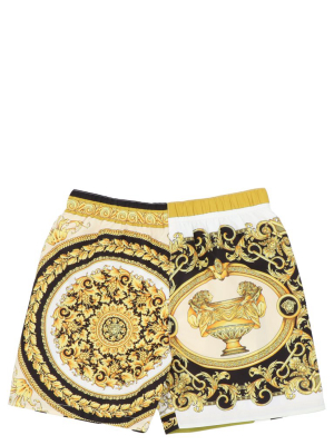 Versace Kids Barocco Print Shorts