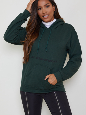 Forest Green Ultimate Slogan Hoodie