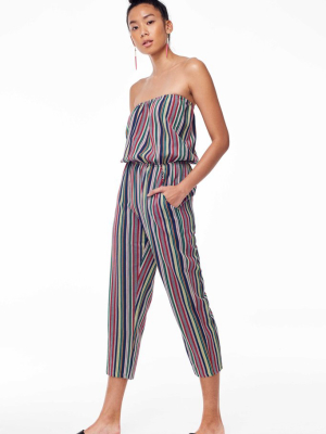 Multi Strapless Jumpsuit