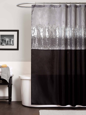 Night Sky Shower Curtain - Lush Décor