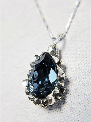 Pear Cut Blue Montana Pendant