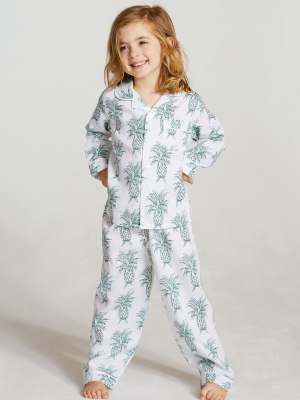 Kids’ Long Pyjama Set Howie Pineapple Print