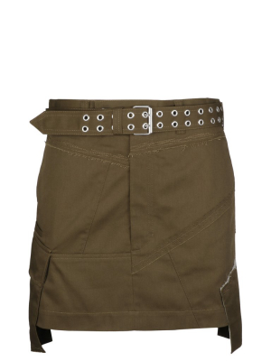 Helmut Lang Military Patch Mini Skirt