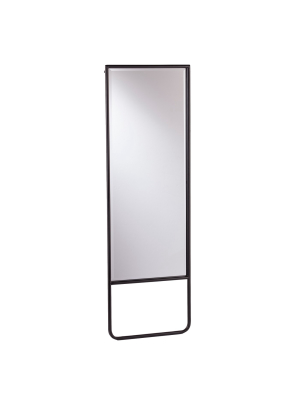 62" X 20" Lewis Leaning Floor Mirror Black - Holly & Martin