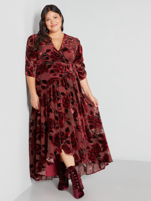 Tickets For Two Velvet Maxi Dress