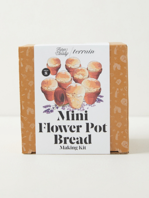 Mini Flower Pot Bread Kit, Set Of 8