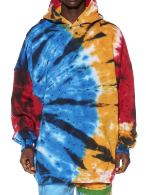 Crystal Scatter Tiedye Hoodie Pullover Sweatshirt