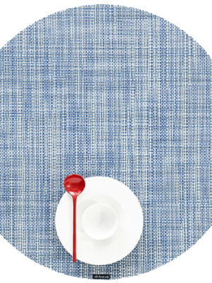 Mini Basketweave Round Placemat - Set Of 4