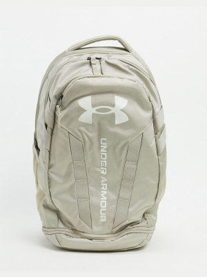 Under Armour Hustle Backpack In Stone