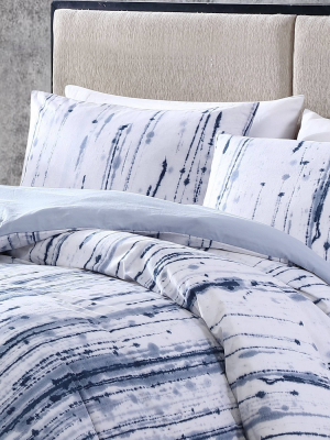 Sokal Comforter & Sham Set Indigo Blue - City Scene