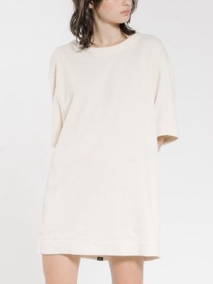 Hiatus Tee Dress - Unbleached