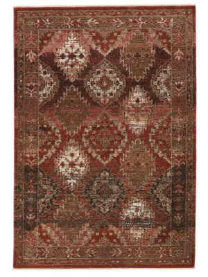 Vibe By Jaipur Living Lia Medallion Rust/ Pink Area Rug (7'10"x11'1")