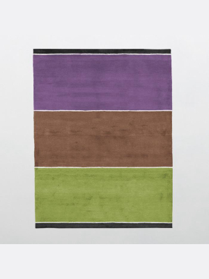 Shida Organic Collection 100% Wool Area Rug In Assorted Colors