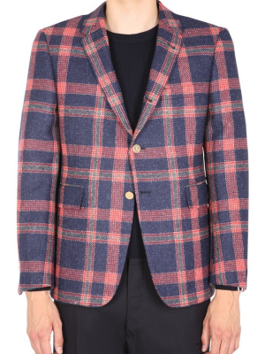 Thom Browne Prince Of Wales 4-bar Blazer