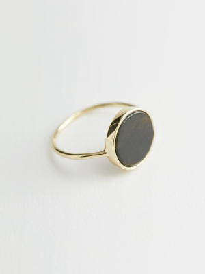 Circular Stone Pendant Ring