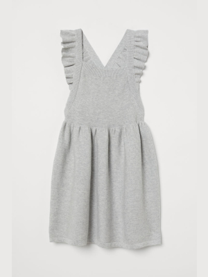 Cotton Bib-front Dress