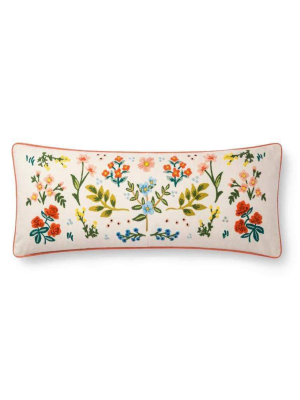 Loloi Rifle Paper Co. Pillow - Ivory/multi