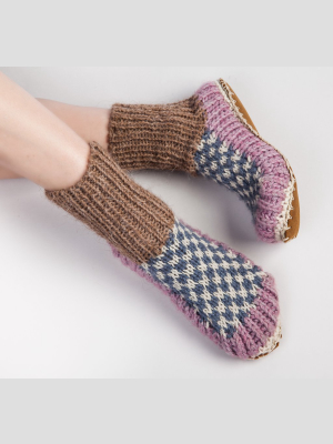 Berkley Knit Slipper Sock Lilac