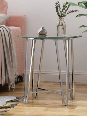 Nittany Modern End Table Silver - Christopher Knight Home