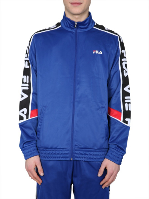 Fila Logo Band Zip Up Sweatshirt