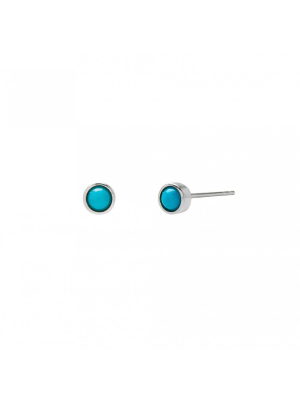 Rowan - Turquoise Bezel Studs