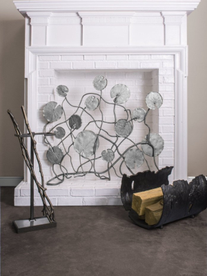 Lily Pad Decorative Fireplace Screen