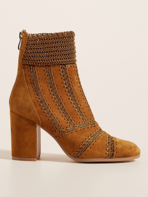 Silent D Crocheted Ankle Boots