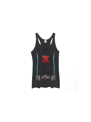 Women's Marvel Black Widow Costume Racerback Tank Top