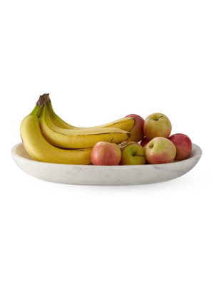 Marble Oval Fruit Bowl