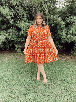 Plus Size Floral Dress