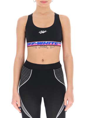 Off-white Logo Tape Sports Bra