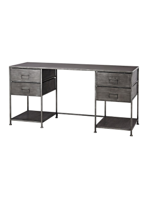 Gunthery 4-drawer Desk In Graphite