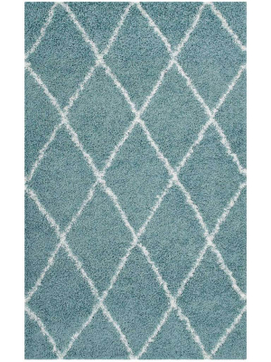 Templeton Area Rug Aqua Blue/ivory