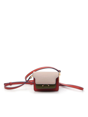 Marni Colour-block Mini Trunk Shoulder Bag