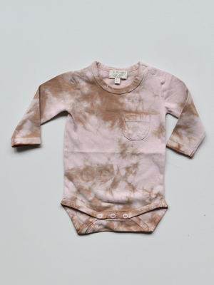 The Simple Folk Long Sleeve Onesie - Antique Rose