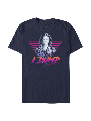 Men's Stranger Things Eleven I Dump You Quote T-shirt