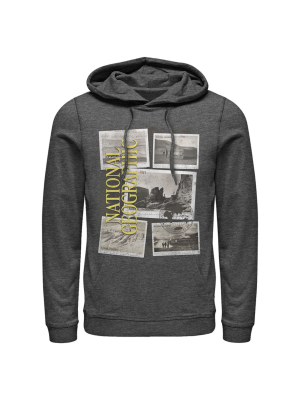 Men's National Geographic Postcard Jumble Pull Over Hoodie