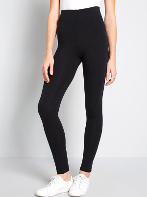 Simple And Sleek High-waisted Leggings