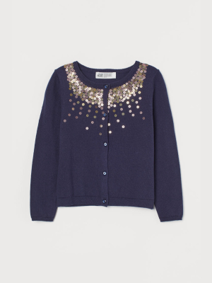 Sequin-embellished Cardigan