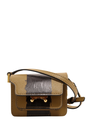 Marni Trunk Brushstrokes Print Nano Shoulder Bag