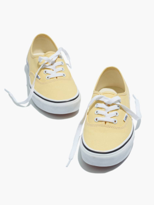 Vans® Unisex Authentic Lace-up Sneakers In Golden Haze Canvas