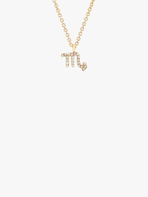 Diamond Scorpio Necklace