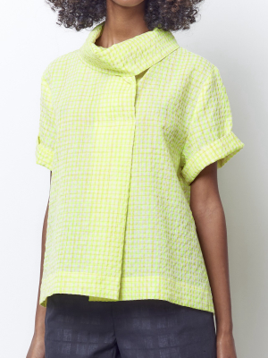 Rhiannon Cowl Top - Neon