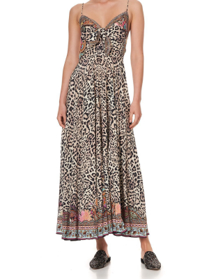 Long Dress With Tie Front Wild Child