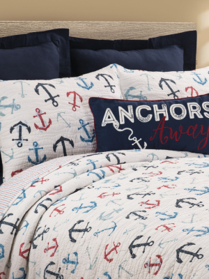 C&f Home Anchors Away Quilt Mini Set