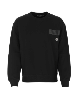 Dolce & Gabbana Logo Patch Crewneck Sweatshirt